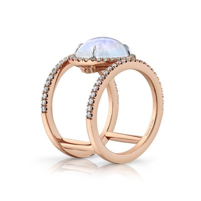 Moonstone siamond ring by Simone and Son