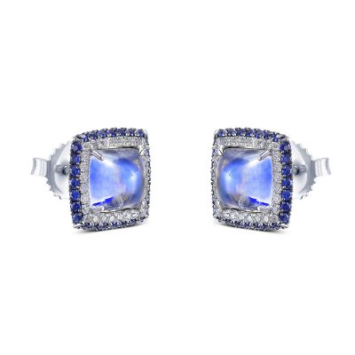 Blue Moonstone Earrings by Simone and Son jewelers