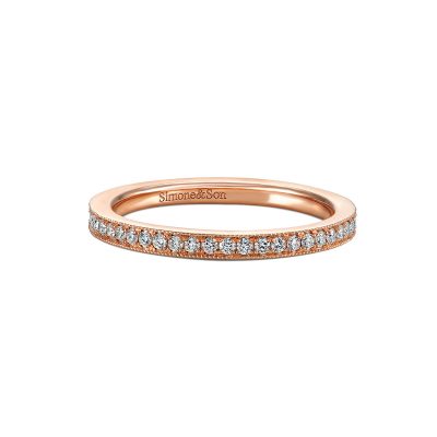 Pave Diamond Eternity Band by Simone and Son