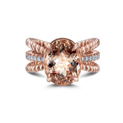 Morganite Ring By Simone and Son