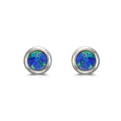Opal Stud Earrings by Simone and Son